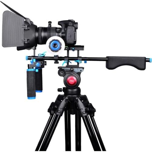 D203 DSLR Rig Shoulder Video Camera Stabilizer Support Cage/Matte Box/Follow Focus For Canon Nikon Sony Camera Camcorder