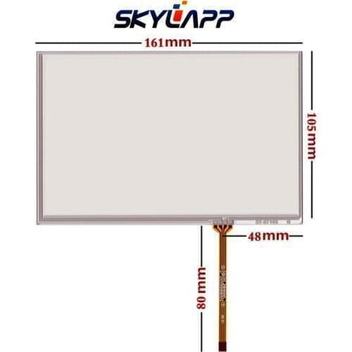Skylarpu 7''inch 4 wire touch screen panel HSD070PWW1-b01 c00 b00 Touch panel Glass Digitizer handwritten screen 161mm*105mm