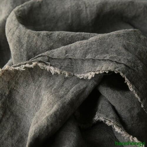 Original imported yarn dyed high-end pure linen fabric