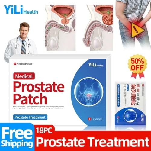 6/12/18pcs Prostatitis Treatment Prostatic Navel Cure Plaster Urological Prostate Natural Herbal Medicine Treatment Patch
