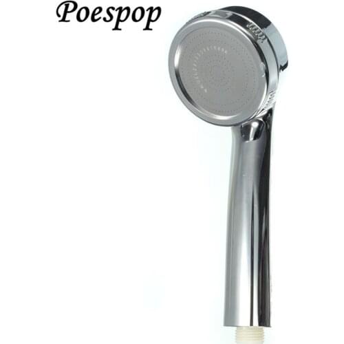 POSEPOP High pressure HandHeld round shower head Chorme Rain Bath SPA shower holder Bathroom accessories shower Water Filter