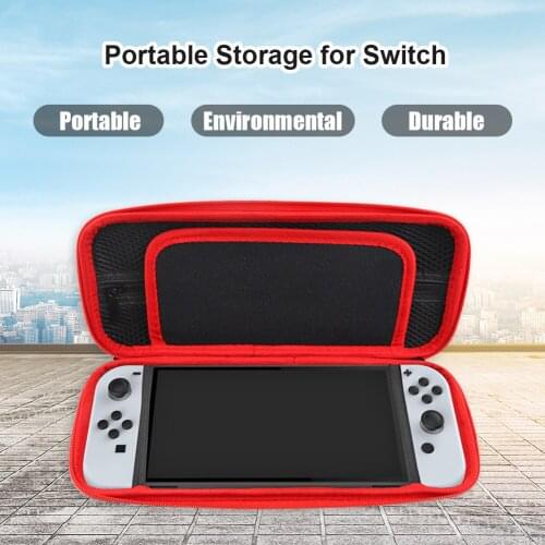 Luxury Case Handbag for Nintendo Switch OLED Host Storage Bag Durable Hard Protection Case Portable Travel Shockproof Game Bag