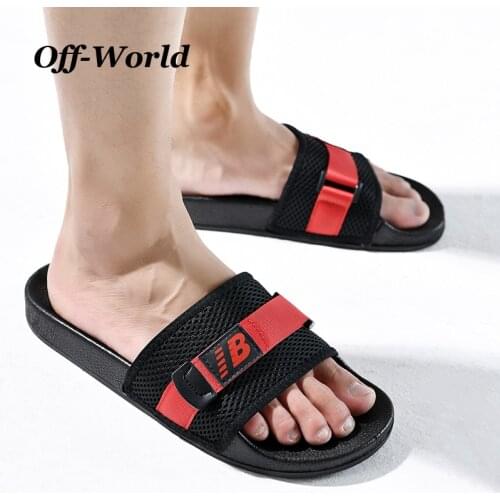 Summer Mens Slippers Creative Outdoor Clogs Casual Slippers Loafer Male Shoes Beach Slip-On Flats Sandals Mules Indoor Slides