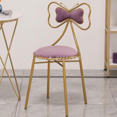 Nordic new net red butterfly chair makeup nail chair modern girl princess bedroom dressing table stool