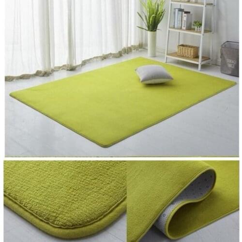 Modern Short Plush Rugs and Carpets for Home Living Room Table Mat Anti-slip Floor Rugs for Bedroom Solid Color Rugs