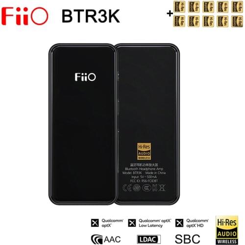 Fiio BTR3K AK4377A *2 Balanced Bluetooth 5.0 Amp USB DAC,support LDAC/aptX HD lossless HiFi Codecs,Hands-free Calling,2.5/3.5mm