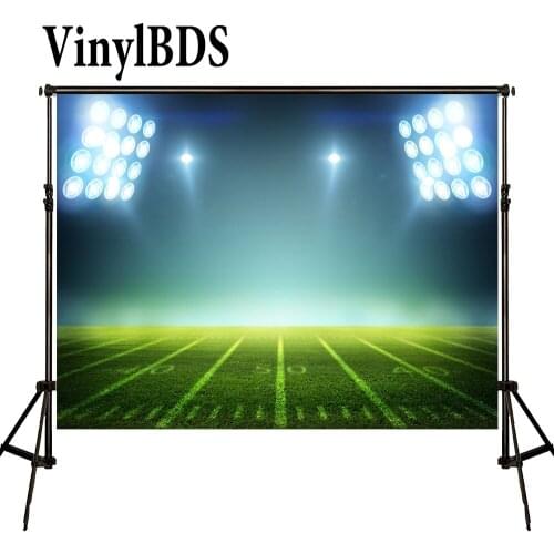 Vinylbds Photography Backdrops Football Field Stadium Night Lights Photo Studio Newborn Children Background for Sports Props