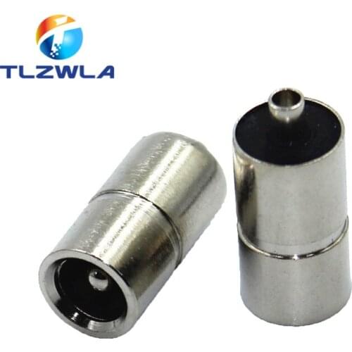 10Pcs/lot Female DC Power plug 5.5*2.1mm 5.5x2.1mm 5.5x2.5 5.5*2.5 mm Copper Female Connector For Welding