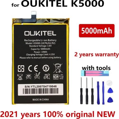 100% Original K5000 5000mAh Replacement battery For Oukitel K5000 High Quality Batteries Bateria With Gift Tools+Tracking number