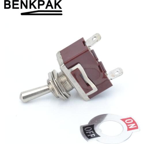 12mm 2 flat pin toggle switch on-off, could be use in -35C deg to +75 deg C