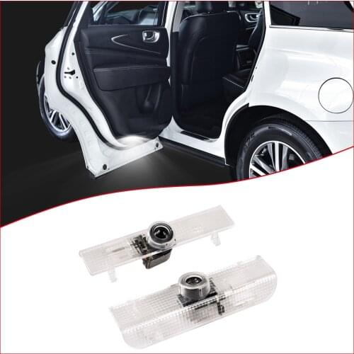 2Pcs For Nissan Teana L33 L34 Maxima A35 A34 Armada WA60 Y62 Navara D23 Pathfinder R52 Led Car Door Welcome Light Projector Lamp