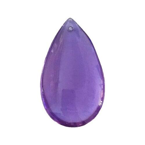 20pcs/lot 38mm Lilac Color Crystal Chandelier Part Prism Drop Hanging Pendant For DIY