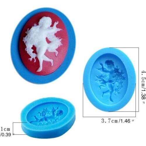 3D Princess Emboss Chocolate Mold,Fondant Cake Decorating Tools,Silicone Soap Mold,Silicone Cake Mold