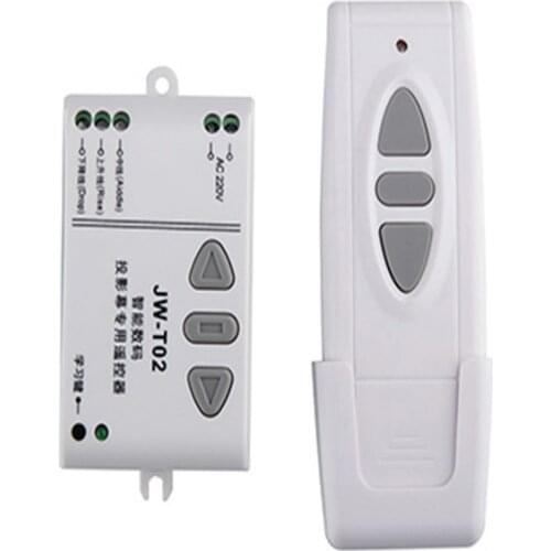 AC 220 V Motor Wireless Remote Control Switch UP Down Stop Tubular Motor Controller Motor Forward Reverse TX RX Latched