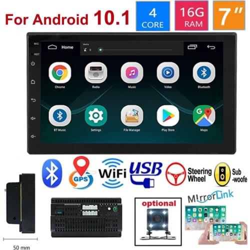 Car Radio 2 DIN Android 10.1 Car Radio Multimedia Video Player MP5 Player Double Stereo GPS Navigation Bluetooth Wifi Player