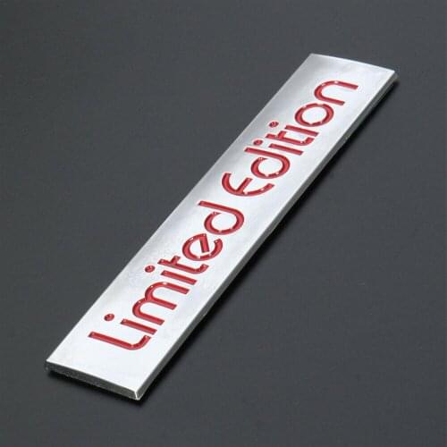 Car Accessories 3D Limited Edition Emblem Sticker Badge Rear Decal Logo For VW Toyota Honda Ford BENZ Audi BMW Buick Skoda Opel