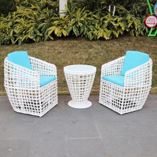 Free Shipping，Outdoor leisure table and chair terrace wicker chair combination courtyard balcony villa table and chair