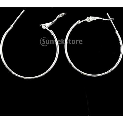 20pcs 30mm Large Thin Hoop Earrings Leverback Earring Findings Jewelry Making