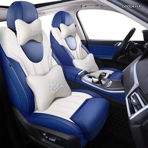 DOODRYER Custom Leather car seat covers For BMW 3/4 Series E46 E90 E91 E92 E93 F30 F31 F34 F35 G20 G21 F32 F33 F36 car seats