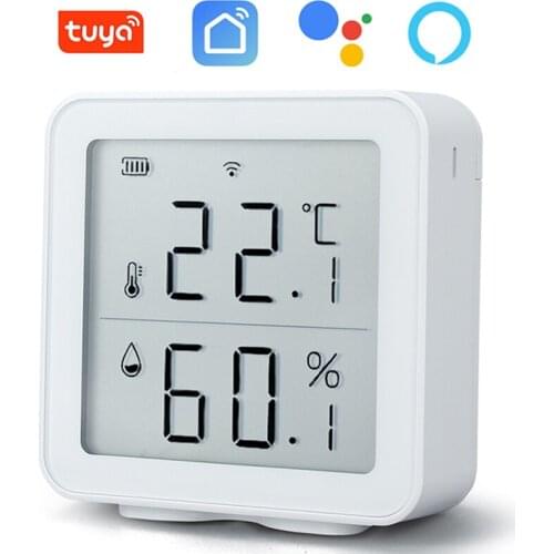 Tuya WiFi Sensor Timer Temperature And Humidity Sensor Smart Home Work With Alexa Google Home Assistant