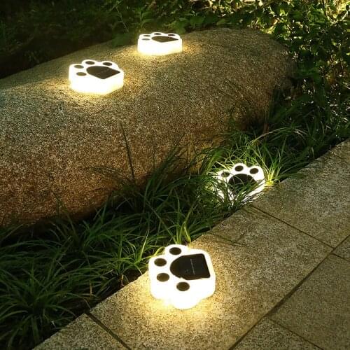 2XSolar Sensor 4led Garden Lawn Light Warm White LED Stick on Wall Lamp IP65 Courtyard Pathway Stair Light 600mAh Landscape lamp