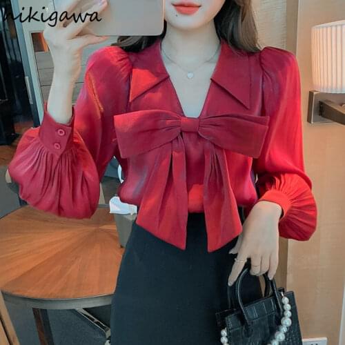 HIKIGAWA Red Blouses