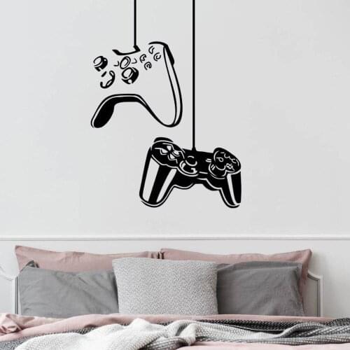 Controller Game Wall Art Sticker Decal Boy Children Room Removable Vinyl Mural Family Bedroom Room Decoration Powerful Sticker