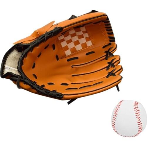 Pu Baseball Glove Left Hand Adults Catcher Brown Baseball Gloves Blue Softball Guante De Beisbol Sports Entertainment EI50BG
