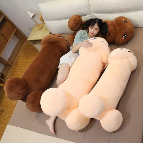 Kawaii Penis Plush Toys Sexy Cute Long Pillow Sex Stuffed Animals Boyfriend Soft Funny Cushion Simulation Girlfriend Gift
