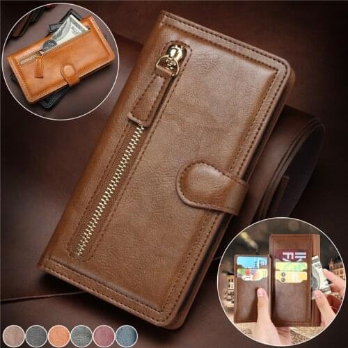 Flip Leather Wallet Case For Samsung Galaxy S21 S20 Ultra S10 Note 20 10 Plus Cover for iPhone 12 11 Pro XS Max XR X 8 7 6 Coque