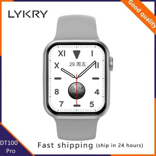 LYKRY IWO DT100Pro Smart Watch 1.75 inch Full Screen Support Bluetooth Call IP68 Waterproof Heart Rate Fitness Watches PK W66 X8