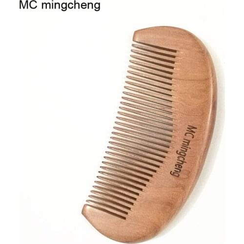 MC 2018 New Fashion Real Red Sandalwood Hair Combs Natural Small Pocket Comb Antistatic Wooden Comb Hair Brush Professional