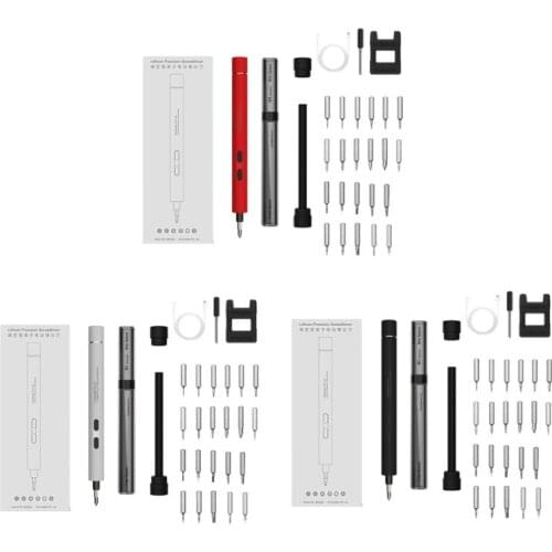 2021 New 1 Set Mini Electric Screwdriver Drill Portable Cordless Power Screw Driver Kit