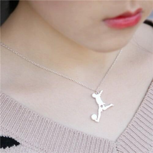 New World Cup soccer athletes from Europe and the United States accessories necklace to send mom girlfriend gift