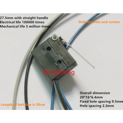Original new 100% G905-C 3 line waterproof travel limit micro switch with long handle silver contact 6A
