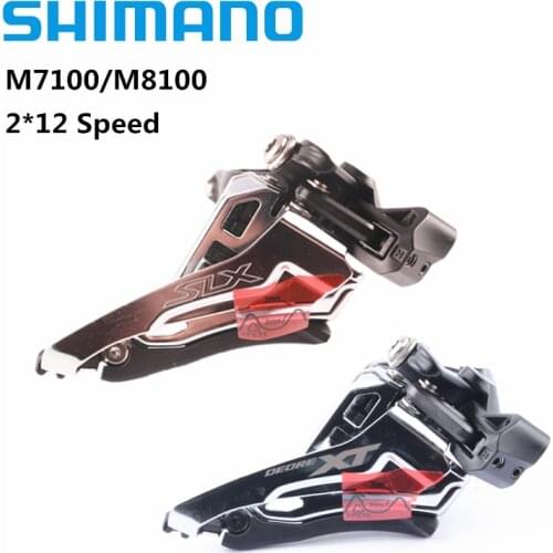 SHIMANO XT SLX M8100 M7100 2*12-Speed 24-Speed Front Derailleur Mountain Bicycle M7100/M8100 Original MTB Bike Accessories