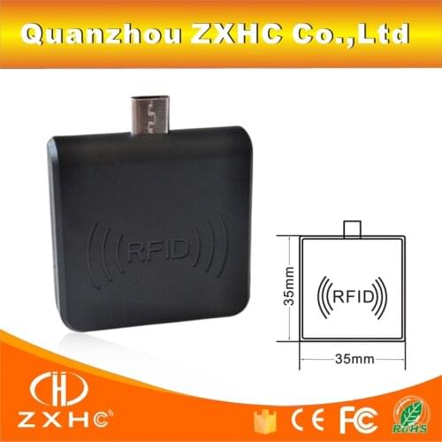 Portable 13.56 MHz F08/MF S50 RFID Reader Android Mirco USB For Smart Phone Keypad Emulation