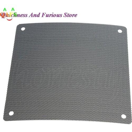 Hot 5PCS/lot Fan Dust Filter 120mm Cuttable Black PVC PC Fan Dust Filter Dustproof Case Computer Mesh