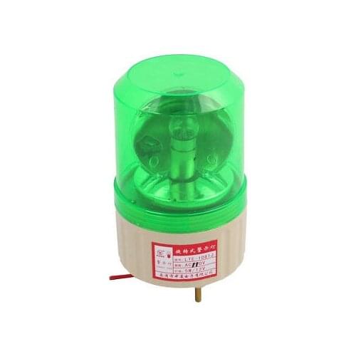 AC 110V Buzzer Sound Rotating Industrial Signal Warning Lamp Green