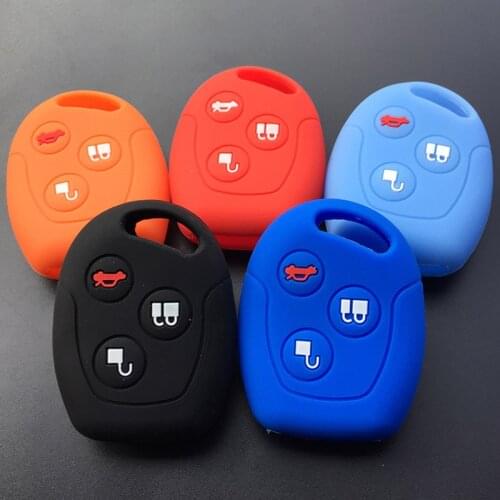 Silica Gel Car Key Case Cover for Ford Mondeo Focus 2 3 Festiva Fiesta Key Case