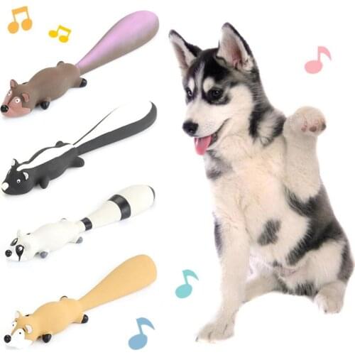 Pet Dog Puppy Cute Fox Shape Latex Doll Bite-resistant Play Squeaky Chew Toy Pets Accessories игрушки для собак