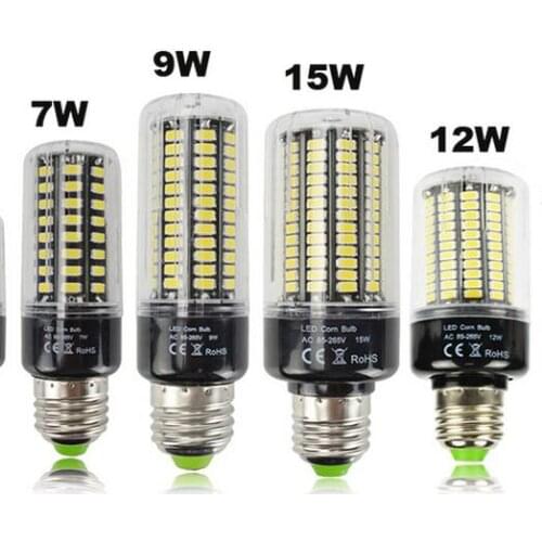 20W SMD 5736 Led Corn Bulb Lamp Light Anti-Strobe Led lamps E27 E14 110V 220V 15W 10W 5W Leds light For Indoor lighting