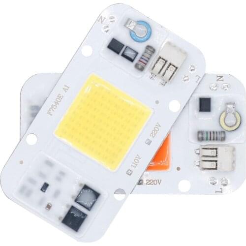 1PCS Led cob110v 220v Chip Grows Cold White Light 20w 30w 50w White Lighting Without Adjustable Welding Diy Lighting