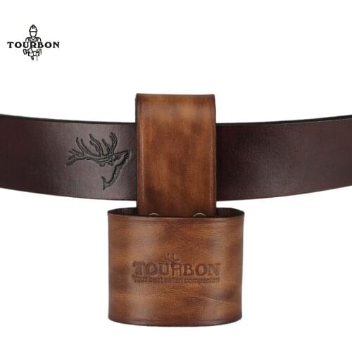 Tourbon Genuine Leather Hammer Holder Axe Holster Tool Organizer Sheath Case Woodwork Ax Belt Loop