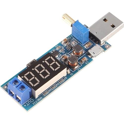 DC-DC 5V to 3.5V / 12V USB Step UP / Down Power Supply Module Adjustable Boost Buck Converter Out DC 1.2V-24V