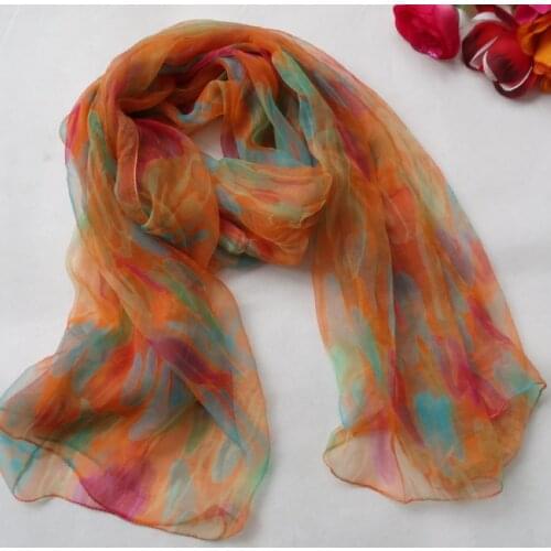 2015 Women 100% Natural Silk Long Silk Scarf Printed,Fashion Silk Shawl,Female Plus Size Silk Scarf 180*105cm For Winter,Autumn