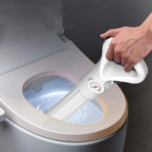 1Set Toilet Plungers High Pressure Pump Cleaner Powerful Air Plunge Dredge Drain Blaster for Bathroom