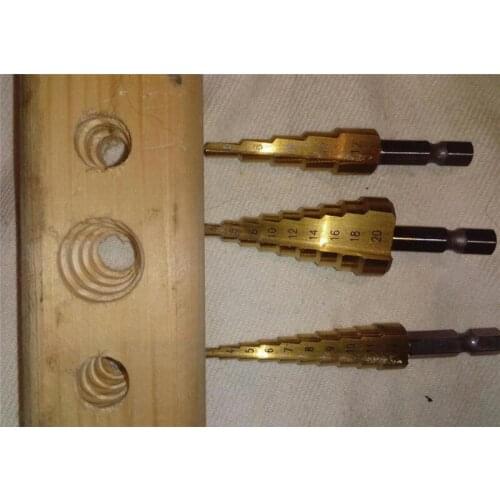 1pc Cake Home Garden Steel Step Cone Titanium Drill Bit Tool Hole Cutter Tools