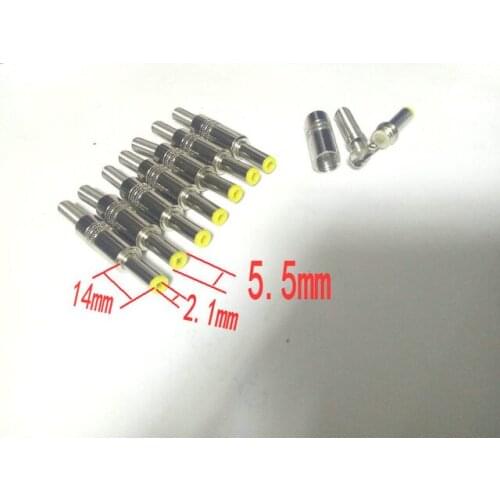 2000pcs lot metal DC 5.5x2.1mm Power Cable Male Plug Socket for Camera / LED connector Selling