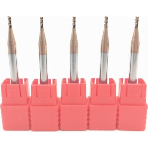 5PCS HRC60 1.5mm Solid Carbide Endmills ENDMILL D1.5X4XD4X50L 4 Flute Standard Length Side milling Slotting Profiling face mill